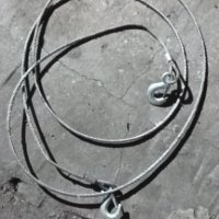 метално въже  4м  с 2 куки, снимка 2 - Други инструменти - 44082039