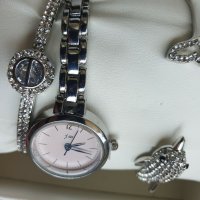 Стилен дамски часовник с 2 гривни, снимка 5 - Дамски - 28794155