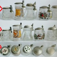 12 бр немски миниатюрни халби и чаши от 70-те години