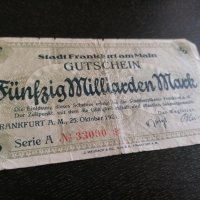Банкнота - Германия - 50 000 000 000 марки | 1923г., снимка 1 - Нумизматика и бонистика - 33273463