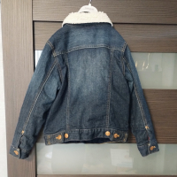 H&M дънково яке с подплата , снимка 4 - Детски якета и елеци - 44854128