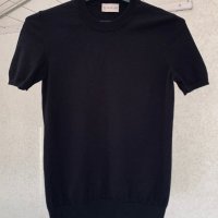 Плътна черна блуза/тениска MONCLER, снимка 1 - Тениски - 43486540