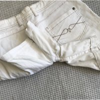Бели къси дънкови панталони, снимка 16 - Къси панталони и бермуди - 37131370
