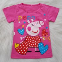 Тениска Peppa Pig,  Hello Kitty, Miney Mays, снимка 9 - Детски тениски и потници - 28244109
