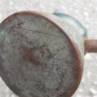 Старо медно джезве с желязна дръжка, снимка 4 - Декорация за дома - 38825370