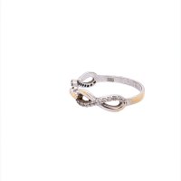 Златен дамски пръстен 1,81гр. размер:53 14кр. проба:585 модел:21045-2, снимка 2 - Пръстени - 43402362