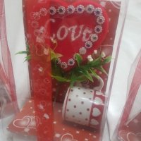 Комплект сърце + чаша подарък за евтин подарък за скъп човек, снимка 4 - Декорация за дома - 27282035