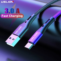 Micro usb/type-c 3a кабел за бързо зареждане син ,червен , черен ,всички по 2 метра, снимка 1 - USB кабели - 36523358