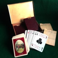 Винтидж тесте карти за игра Johnnie Walker Whisky Golfing Slip Case, снимка 3 - Антикварни и старинни предмети - 43254726
