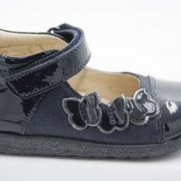 №18, -82% Официални обувки за момиче в тъмно синьо с 3 пеперудки, снимка 6 - Бебешки обувки - 28294795