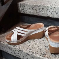Два чифта бели сандали на платформа , снимка 4 - Сандали - 37349057