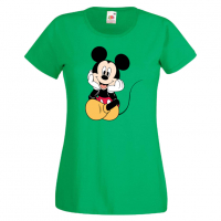 Дамска тениска Mickey Mouse 3 Мини Маус,Микки Маус.Подарък,Изненада,, снимка 3 - Тениски - 36526396