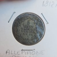  Талер 1/6 Прусия,сребърна монета, снимка 1 - Нумизматика и бонистика - 43657362
