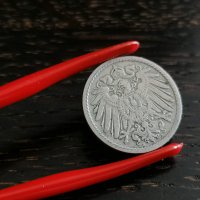Райх монета - Германия - 5 пфенига | 1900г.; серия A, снимка 2 - Нумизматика и бонистика - 26207482
