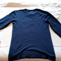 Синя мъжка риза без яка с дълъг ръкав Livergy №48-50, снимка 10 - Ризи - 33569669