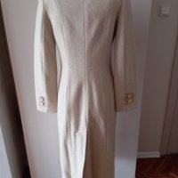 Бледо сиво палто от кашмир, снимка 4 - Палта, манта - 44078089