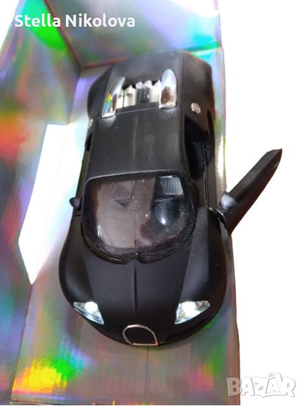Играчка Метална кола макет-1:32 звук и светлини-черна, снимка 1