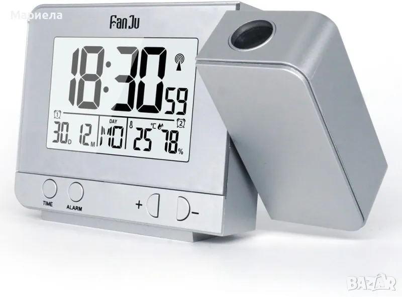 Проекционен Часовник / Час/Дата/Ден/Температура/Влага, снимка 1