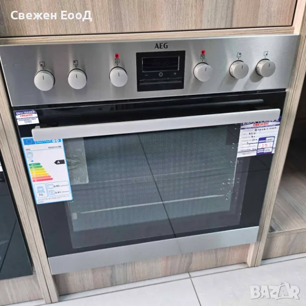 фурна за вграждане с плот AEG, снимка 1
