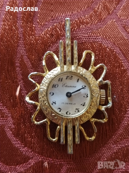 стар швейцарски часовник медальон Elienne, снимка 1