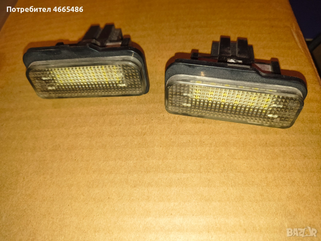 Рег номер лампи за MERCEDES E-CLASS W211,W203,CLS W219,SLK R171, снимка 1