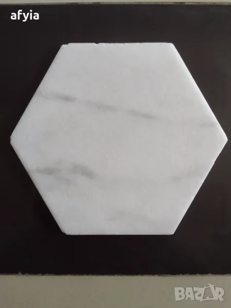 Мозайка шестоъгълник от мрамор, снимка 1