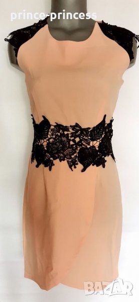 Дамска рокля с черна дантела, снимка 1