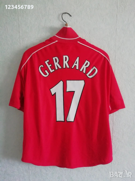 Liverpool #17 Gerrard 2000/2001/2002 Reebok оригинална тениска фланелка екип Ливърпул Джерард , снимка 1