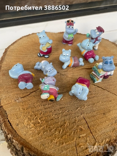 Стари фигурки шоколадови яйца хипопотами, снимка 1