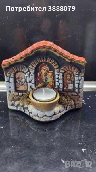 Икона със свещник , снимка 1