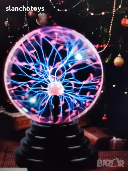 Плазменна лампа /топка ,8см., снимка 1