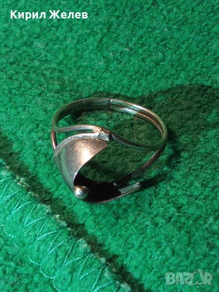 ДИЗАЙНЕРСКИ АРТ СРЕБЪРЕН ПРЪСТЕН РЪЧНА ФИНА ИЗРАБОТКА 17081, снимка 1