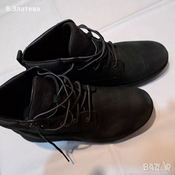 Боти-TIMBERLAND  №38, цвят ЧЕРЕН, естествен набук., снимка 1