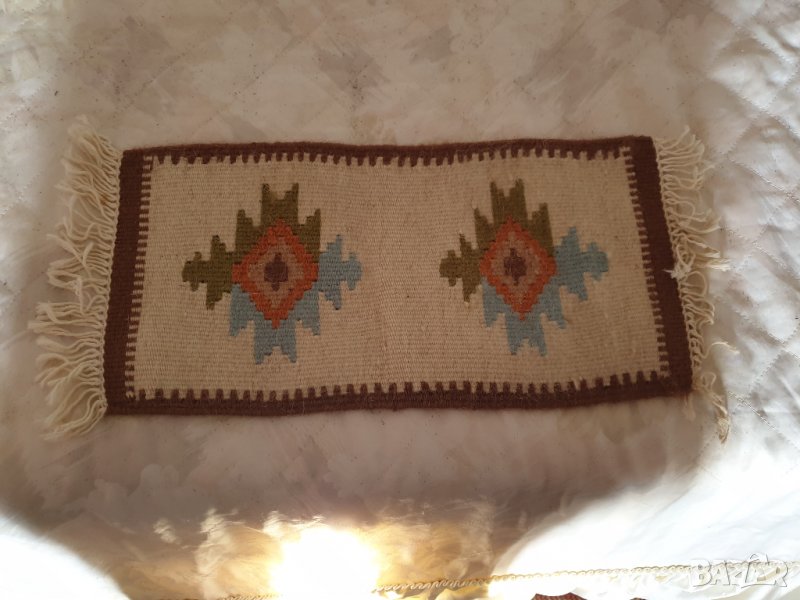 тъкано каре килимче, снимка 1