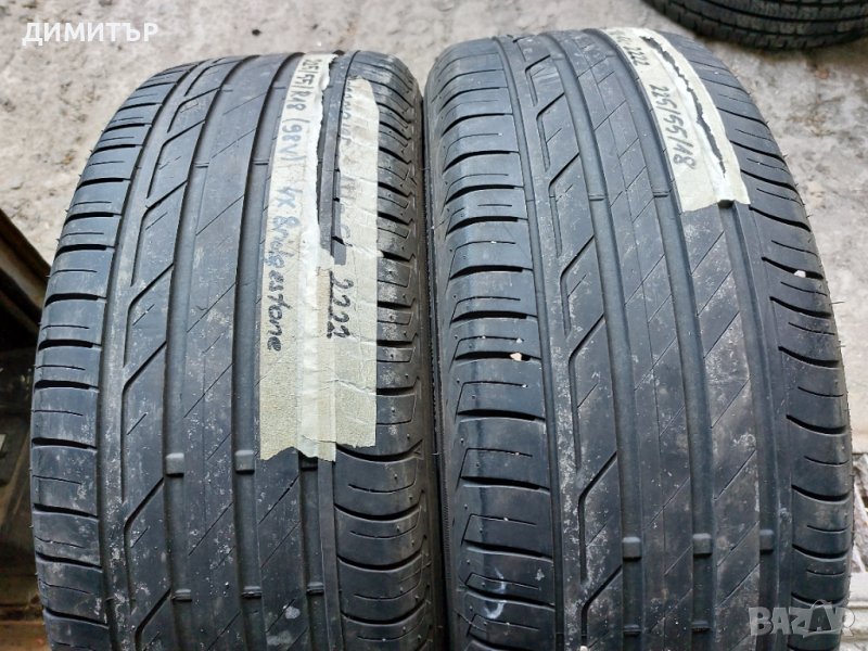 2 бр Летни Гуми Bridgestone 225 55 18 dot 4517, снимка 1