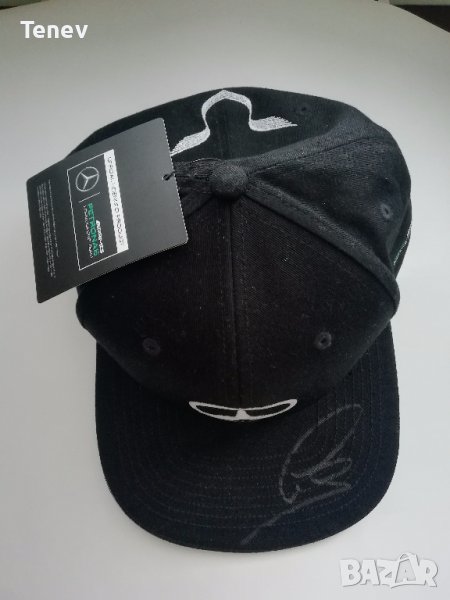 Mercedes Lewis Hamilton нова шапка с автограф AMG F1 Petronas Мерцедес Хамилтън , снимка 1