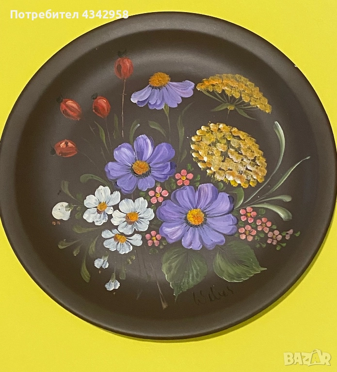 Winterling 1945-1950 г. Чиния за стена., снимка 1