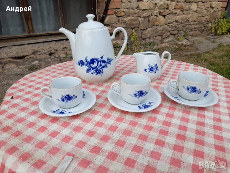 Стар порцеланов сервиз за кафе #2, снимка 1