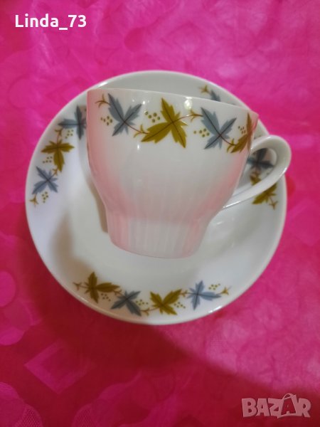 Чашка+чинийка-"Bavaria"-кост.порцелан. Имат маркировка., снимка 1