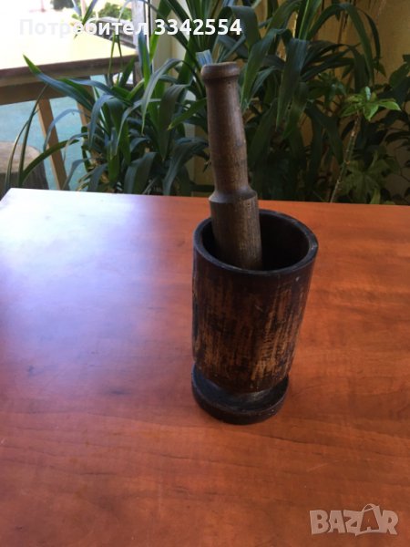 ХАВАН ДЪРВЕН ГОЛЯМ СТАРИНЕН, снимка 1