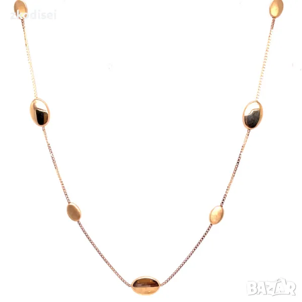 Златно колие 3,96гр. 44см. 14кр. проба:585 модел:29353-6, снимка 1