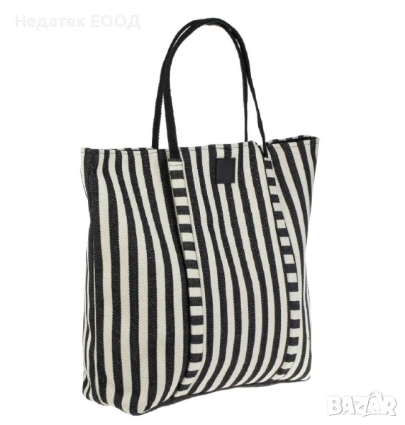 Плажна чанта в екрю, 54x14x42 см., снимка 1