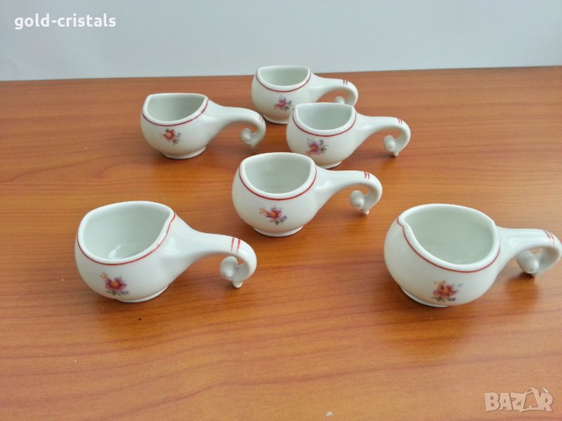 Антикварни порцеланови чашки кратунки 55г, снимка 1