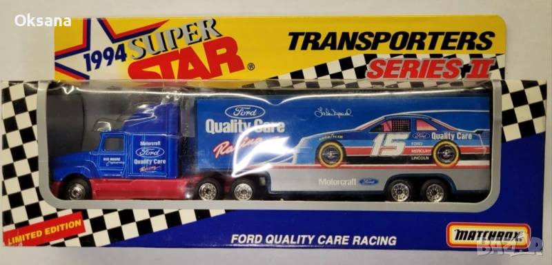 Matchbox Convoy Ford Quality Care Racing, снимка 1