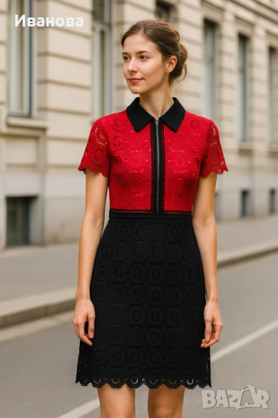 Дантелена рокля С, снимка 1