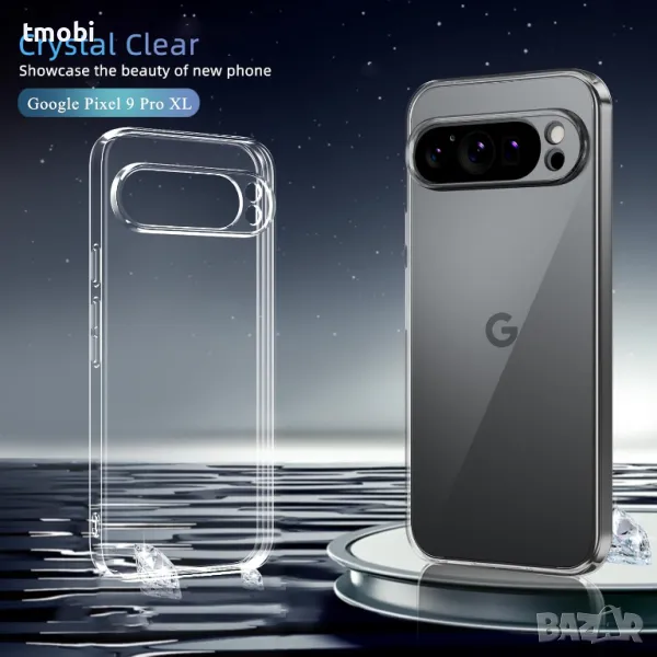 Прозрачен силиконов гръб Crystal Clear (2мм) за Google Pixel 9 Pro XL, снимка 1