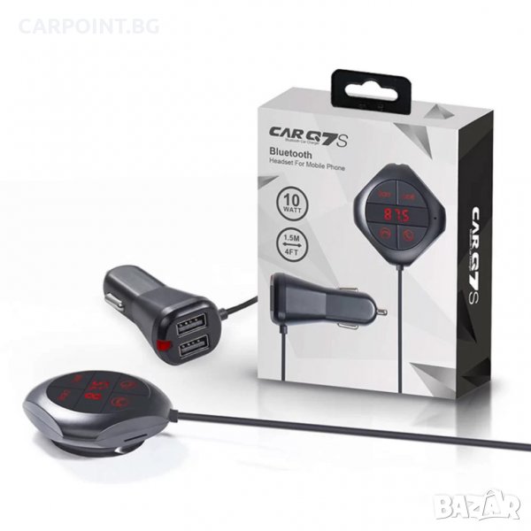 FM ТРАНСМИТЕР VOICE KRAFT 7Q-TR ХЕНДСФРИ БЕЗЖИЧНА ВРЪЗКА 1БР., снимка 1