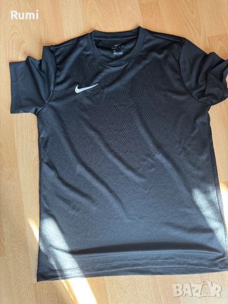 Оригинална черна мъжка тениска NIKE DRY! L, снимка 1