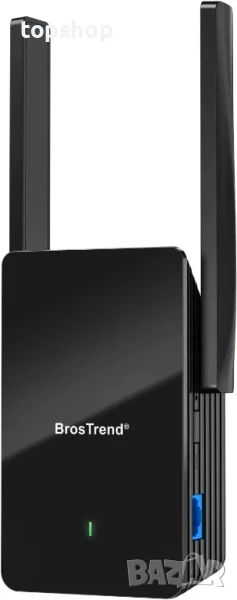 WiFi 6 Extender AX1500 Екстендер WiFi Booster, до 2000 кв.м и 40 устройства, снимка 1