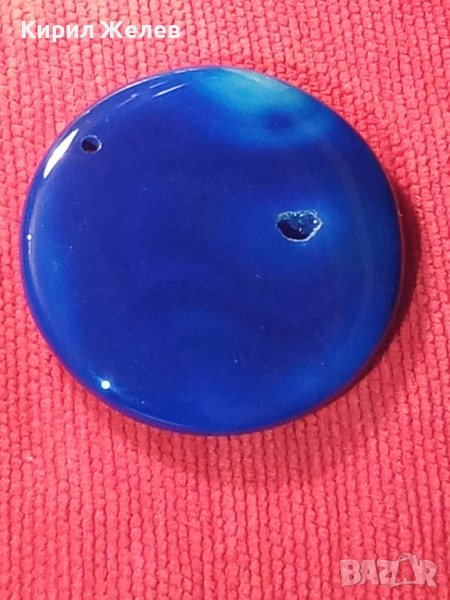 НАТУРАЛЕН СКЪПОЦЕНЕН ЛАЗУРИТ АРТ МЕДАЛЬОН ЮВЕЛИРНО ШЛИФОВАН БИЖУ 24370, снимка 1